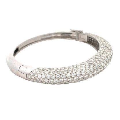 Van Cleef & Arpels, 18K Gold Diamond Bangle VCA