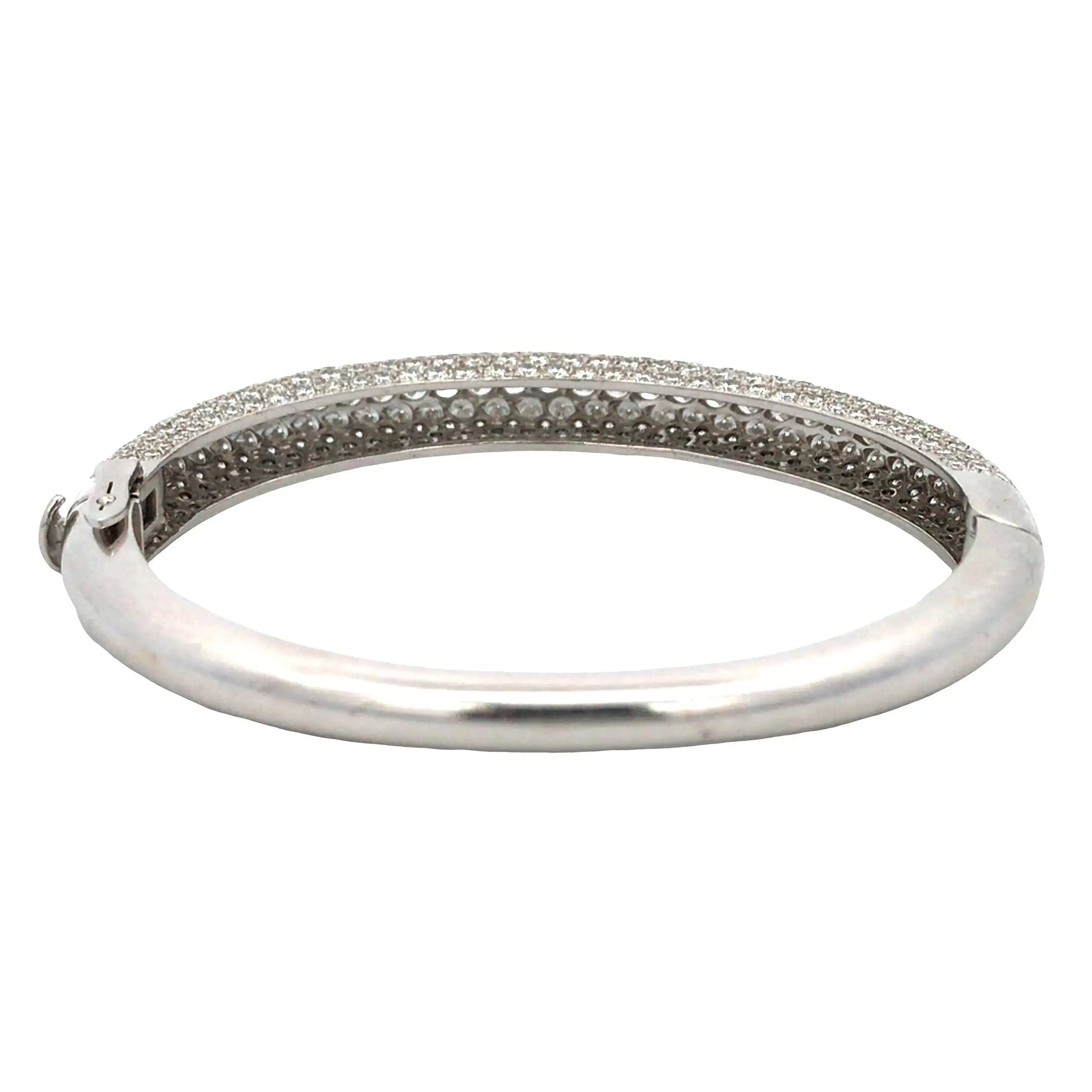 Van Cleef & Arpels, 18K Gold Diamond Bangle VCA