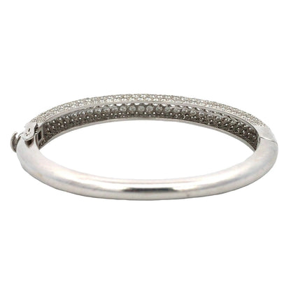 Van Cleef & Arpels, 18K Gold Diamond Bangle VCA
