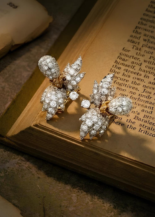 Tiffany Schlumberger, Platium Diamond Earrings