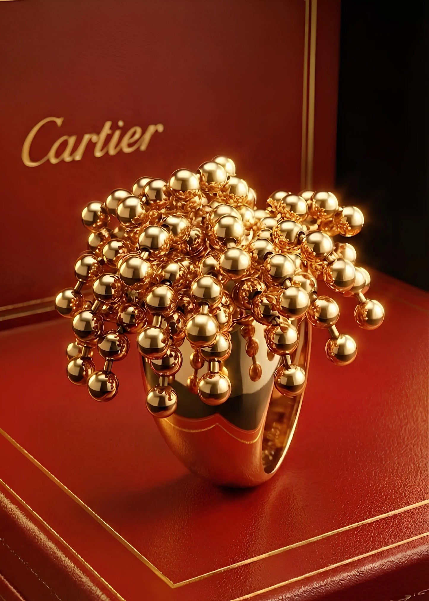 Cartier, 18K Gold 'Nouvelle Vague' Perruque Ring Cartier