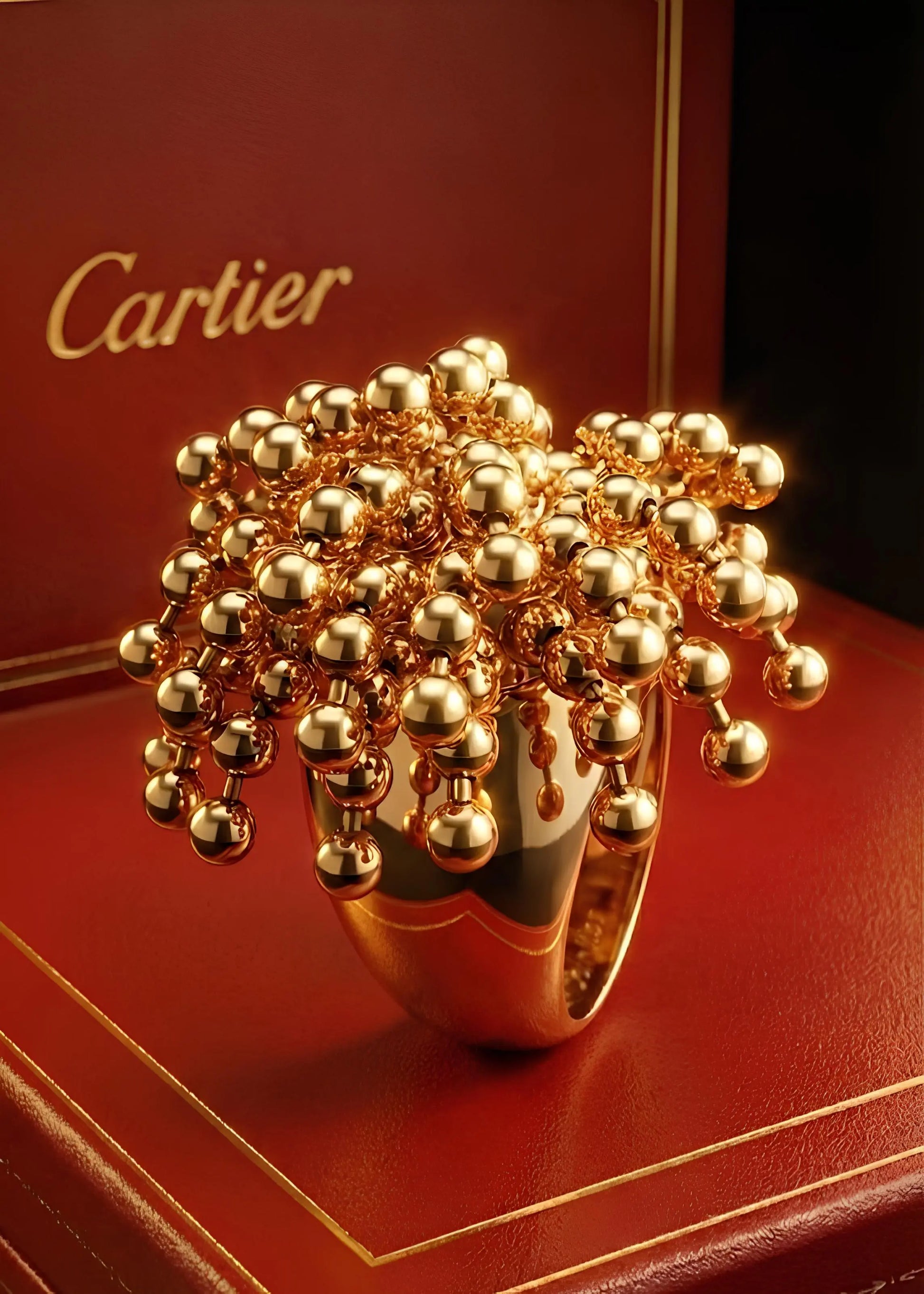 Cartier, 18K Gold 'Nouvelle Vague' Perruque Ring Cartier