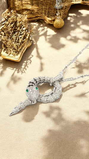 Bvlgari, Diamond Snake Necklace