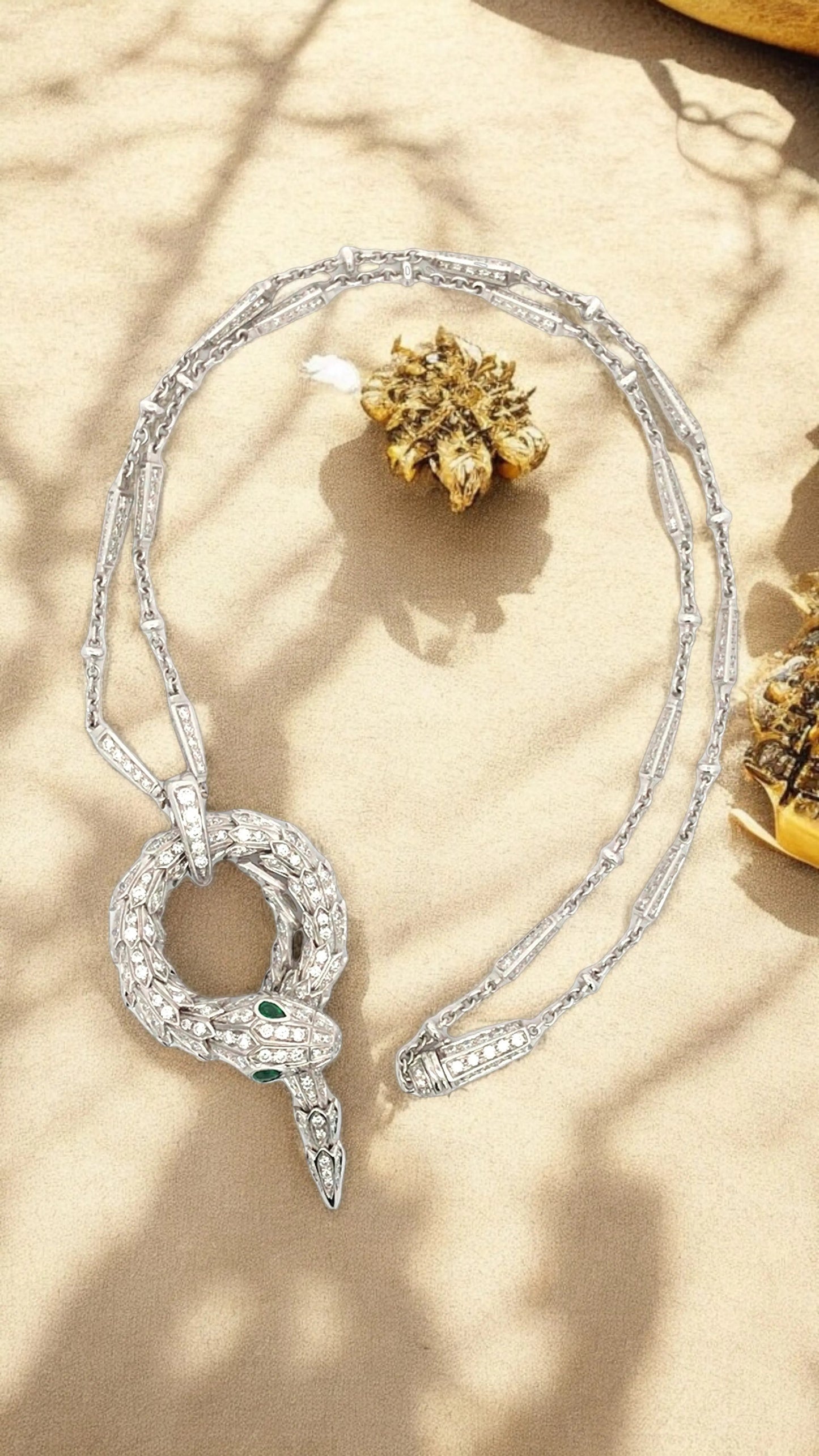 Bvlgari, Diamond Snake Necklace Bvlgari