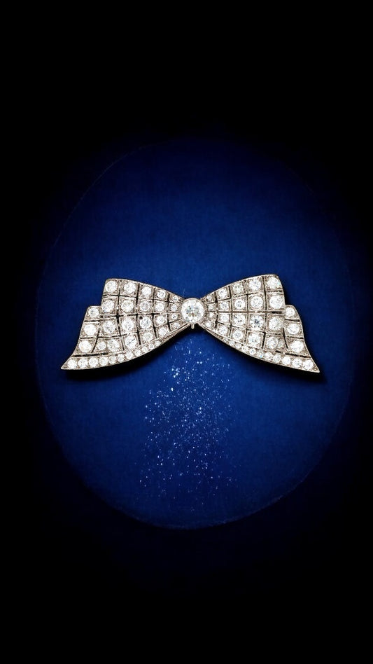 Tiffany, Diamond Bow Brooch