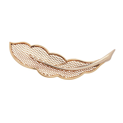 Van Cleef & Arpels, 18K Gold Feather Brooch