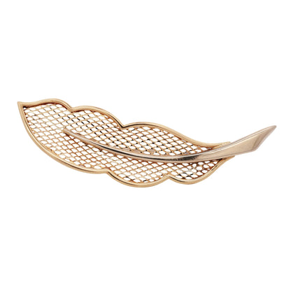 Van Cleef & Arpels, 18K Gold Feather Brooch