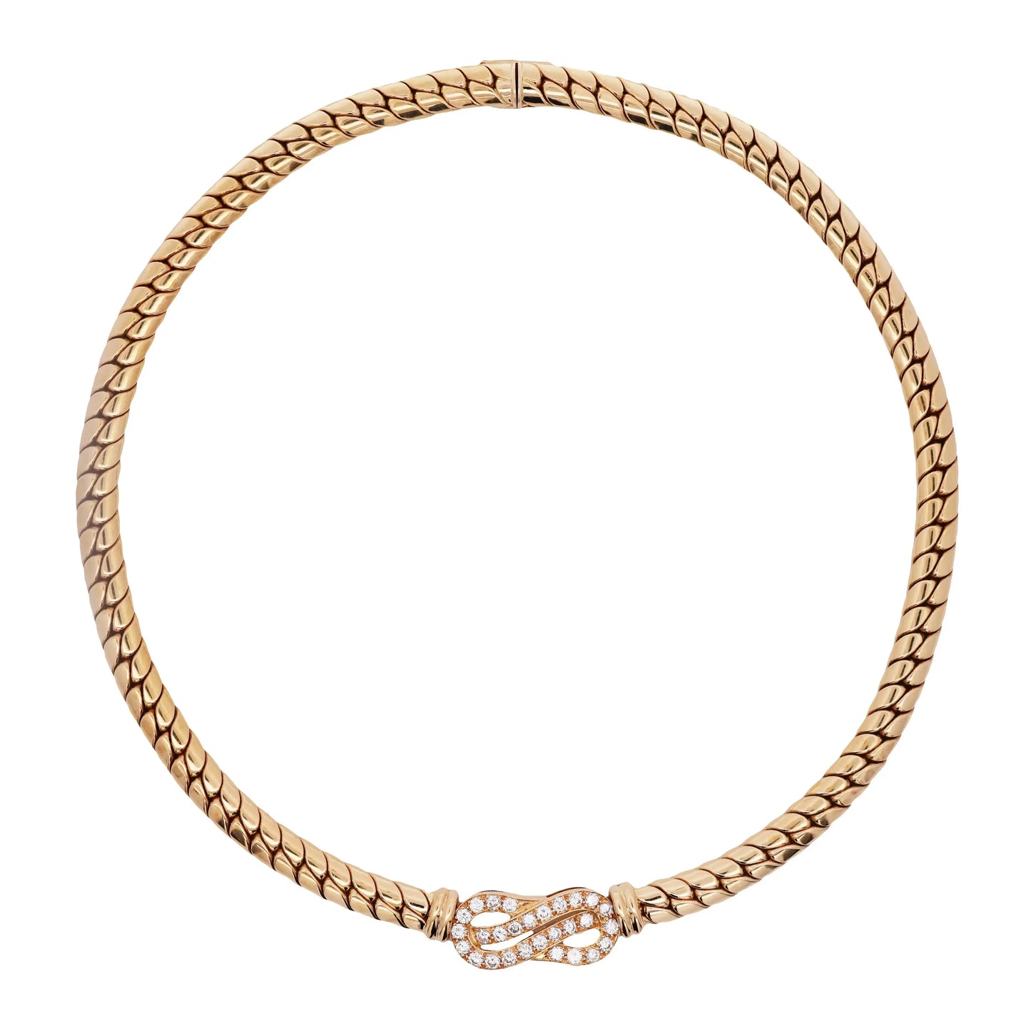 Van Cleef & Arpels, 18K Gold Diamond Necklace VCA