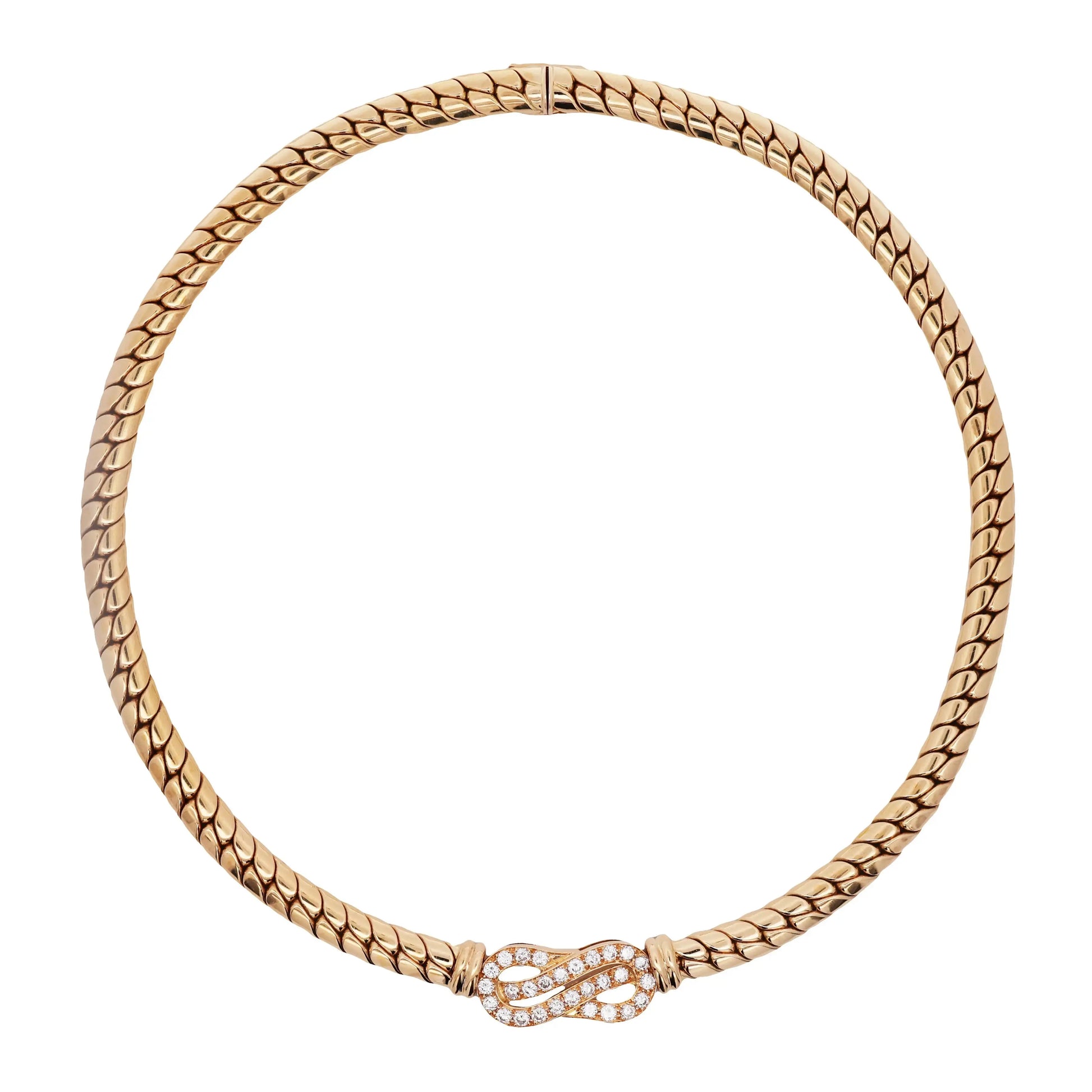 Van Cleef & Arpels, 18K Gold Diamond Necklace VCA