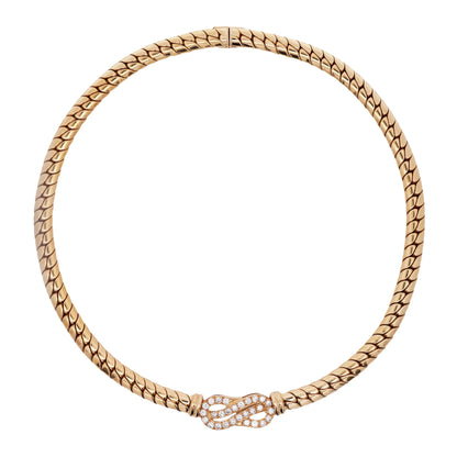 Van Cleef & Arpels, 18K Gold Diamond Necklace VCA
