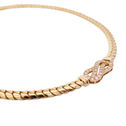 Van Cleef & Arpels, 18K Gold Diamond Necklace VCA