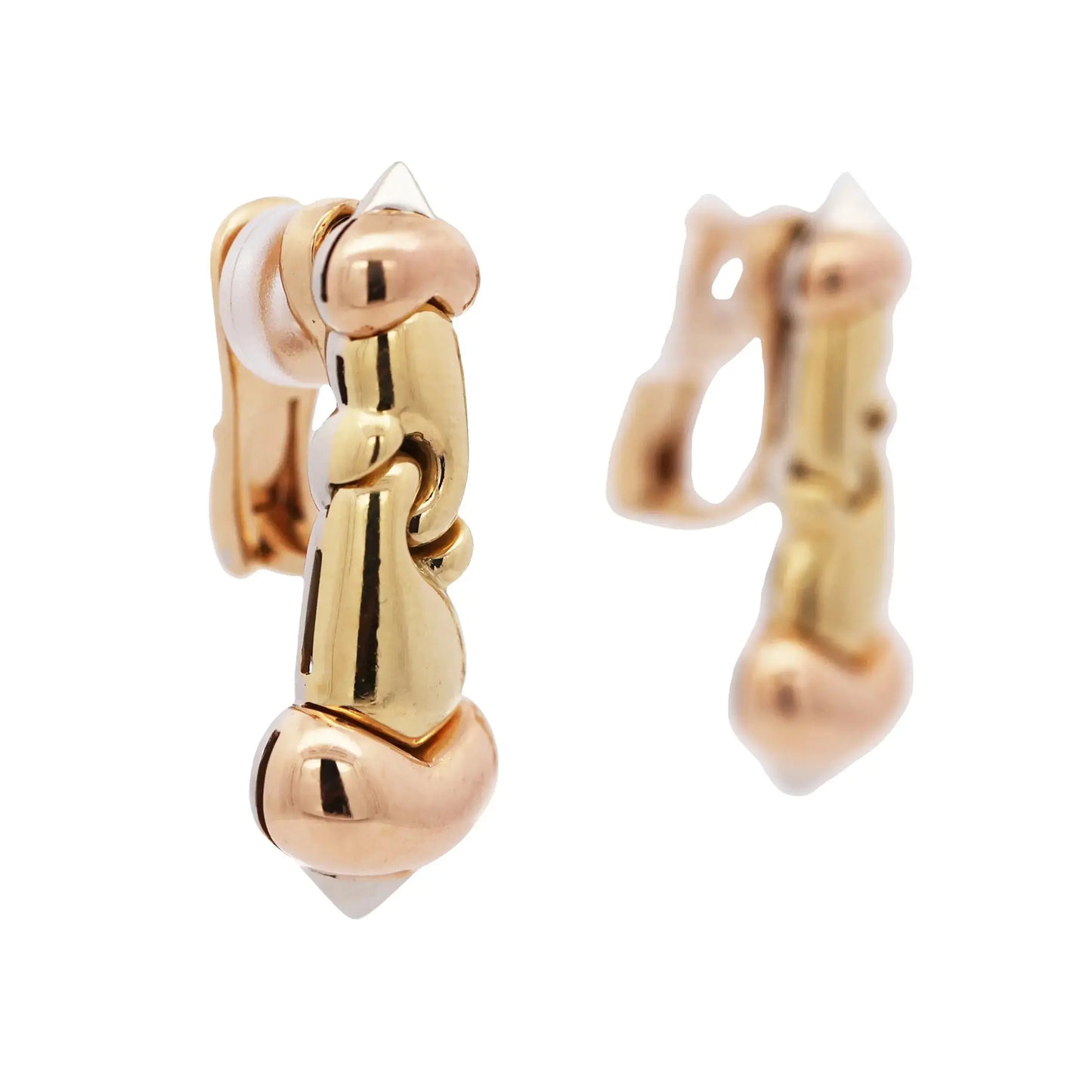 Bvlgari, 18K Tri-color Gold Earrings Bvlgari