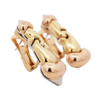 Bvlgari, 18K Tri-color Gold Earrings Bvlgari