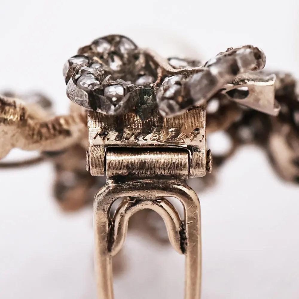 Buccellati, Silver-top-Gold Diamond Pearl Brooch Buccellati