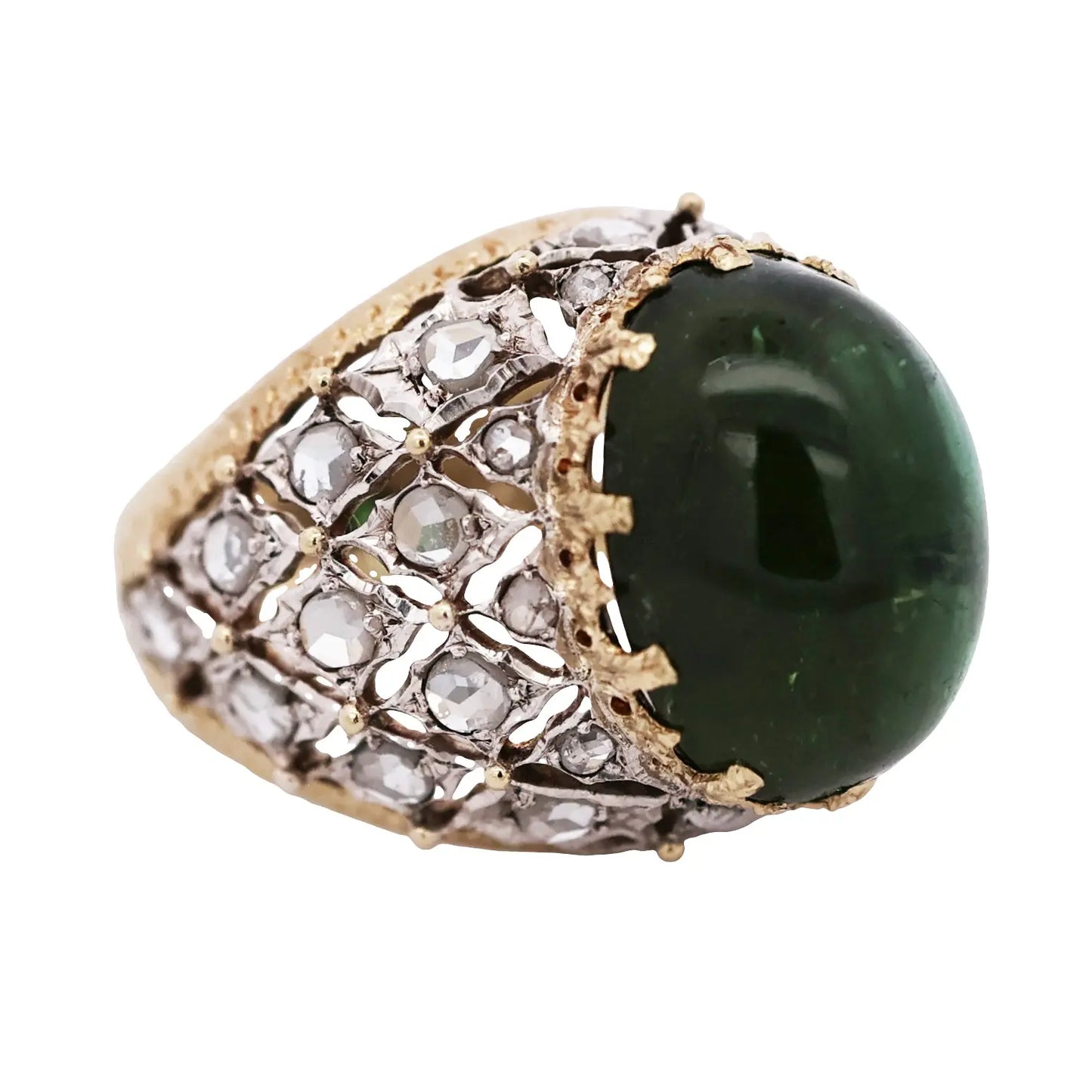 Buccellati, 18K Gold Gemstone Diamond Ring Buccellati