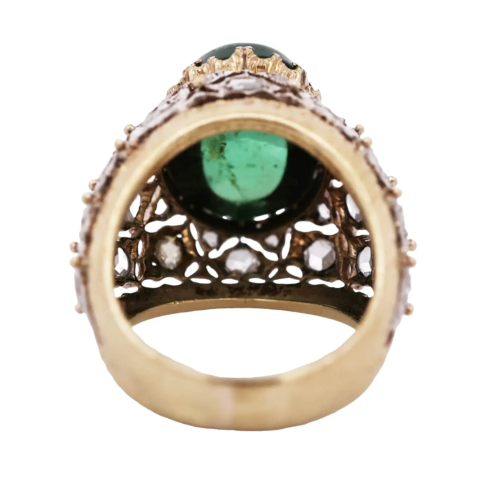 Buccellati, 18K Gold Gemstone Diamond Ring Buccellati