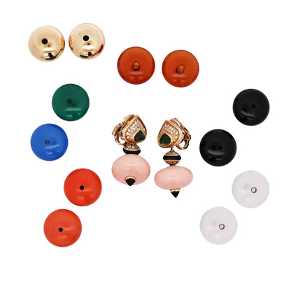 Marina B, 18K Gold Gem-set Interchangeable Earrings Marina B