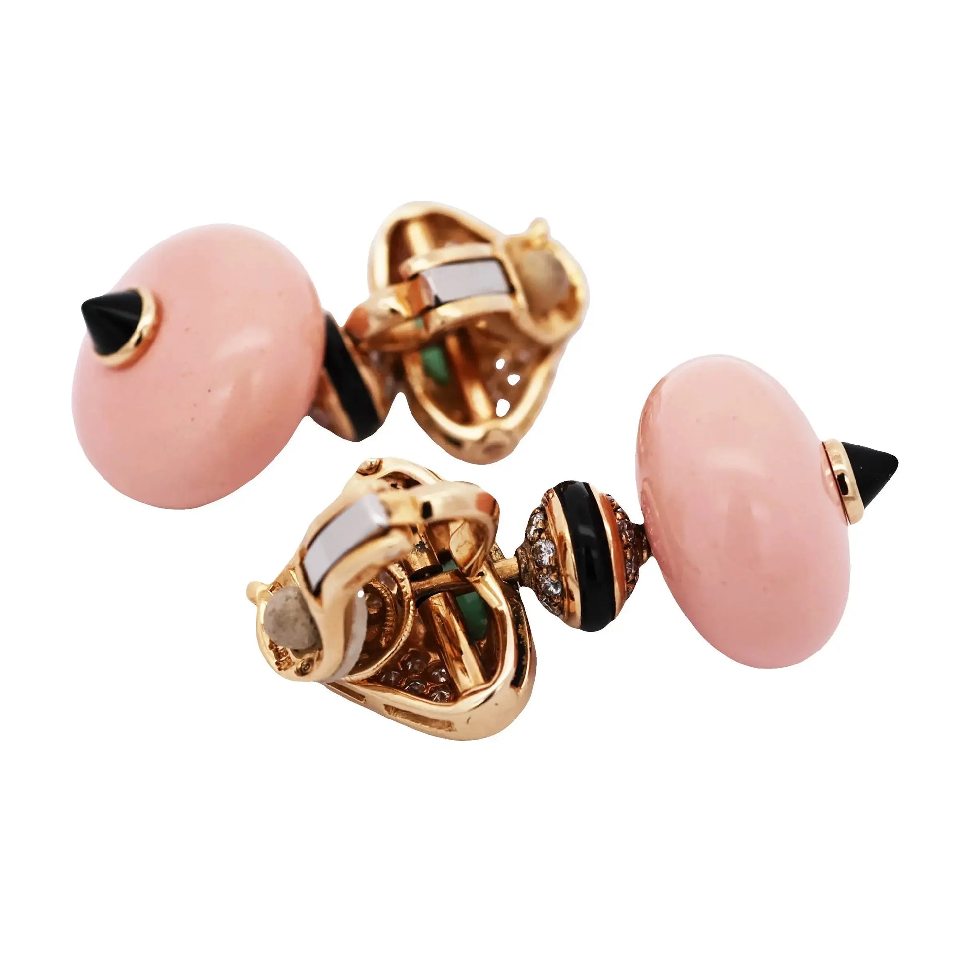 Marina B, 18K Gold Gem-set Interchangeable Earrings Marina B