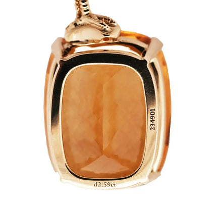 Tiffany, 18K Gold Citrine Diamond Bird-on-Stone Brooch Tiffany