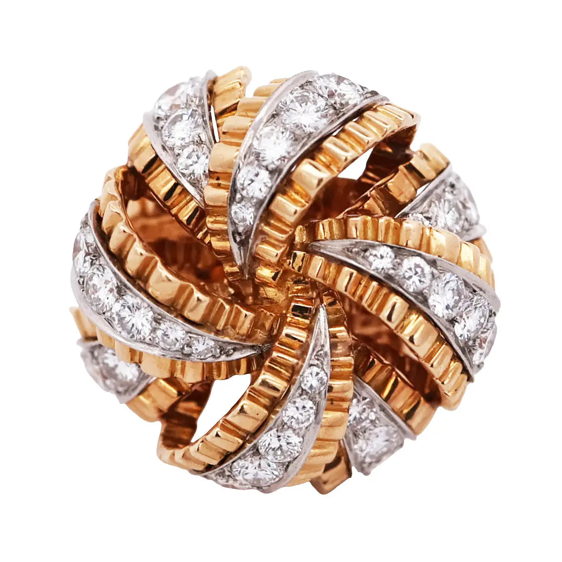 Bvlgari, 18K Gold Diamond Ring Bvlgari