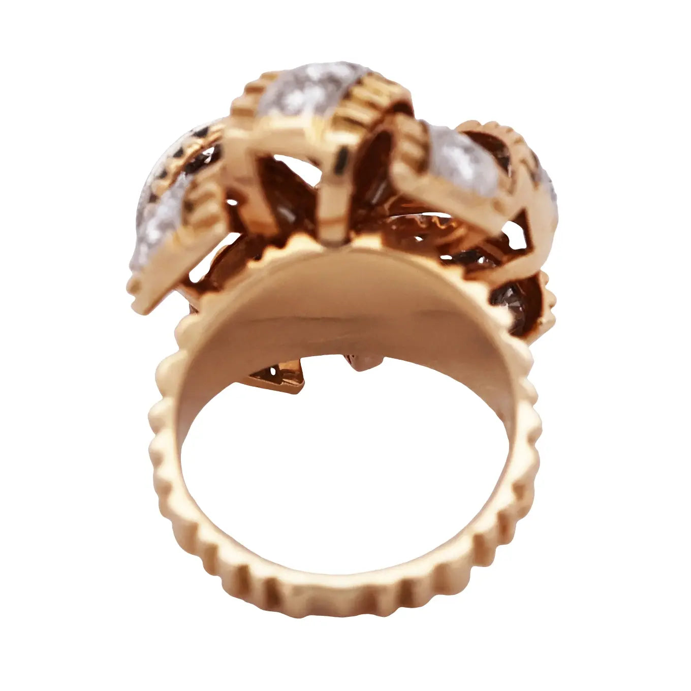 Bvlgari, 18K Gold Diamond Ring Bvlgari