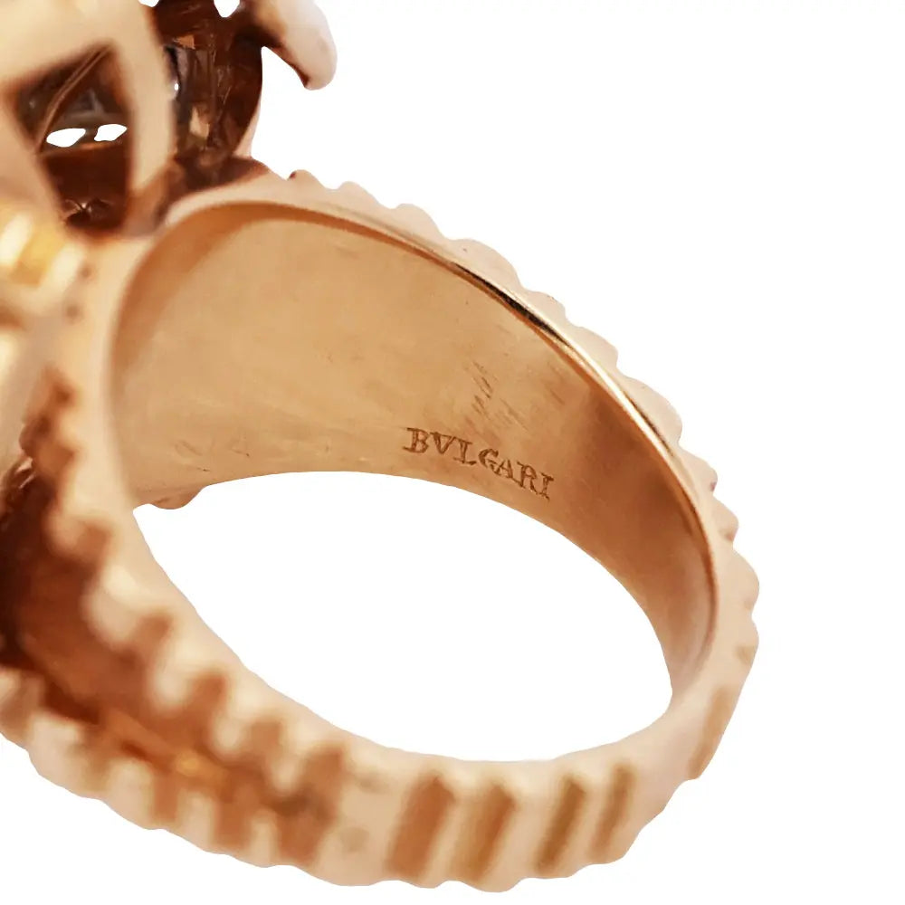 Bvlgari, 18K Gold Diamond Ring Bvlgari