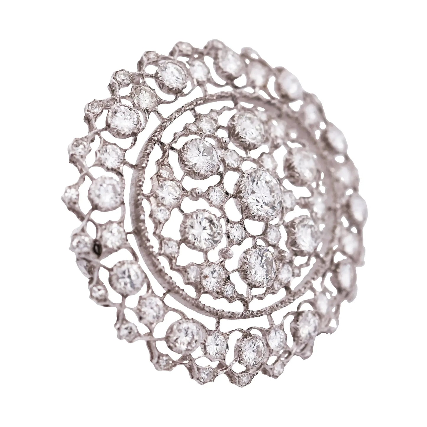 Buccellati, 18K Gold Diamond Brooch Buccellati