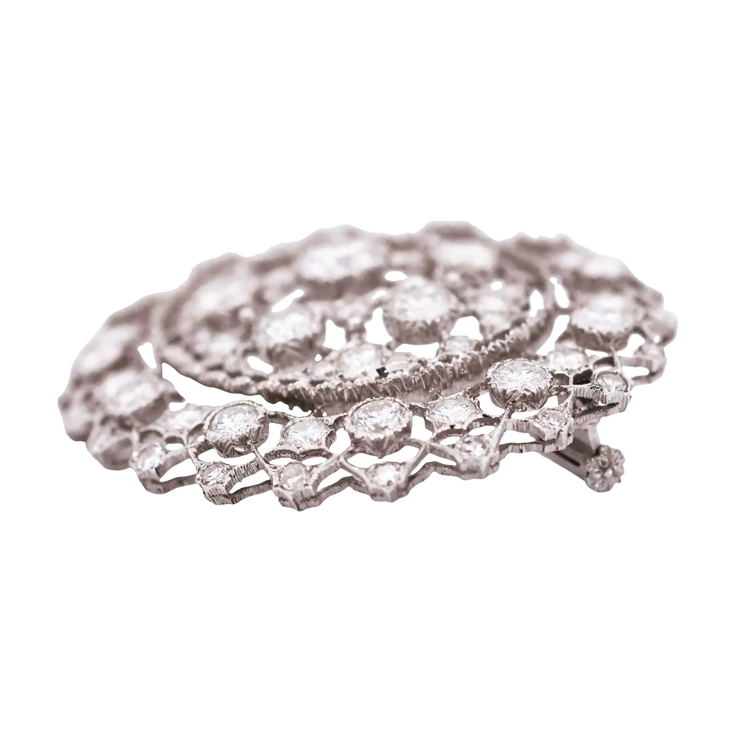 Buccellati, 18K Gold Diamond Brooch Buccellati