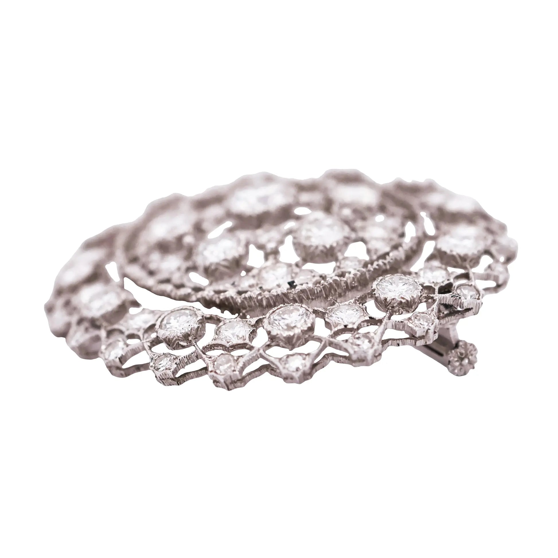 Buccellati, 18K Gold Diamond Brooch Buccellati