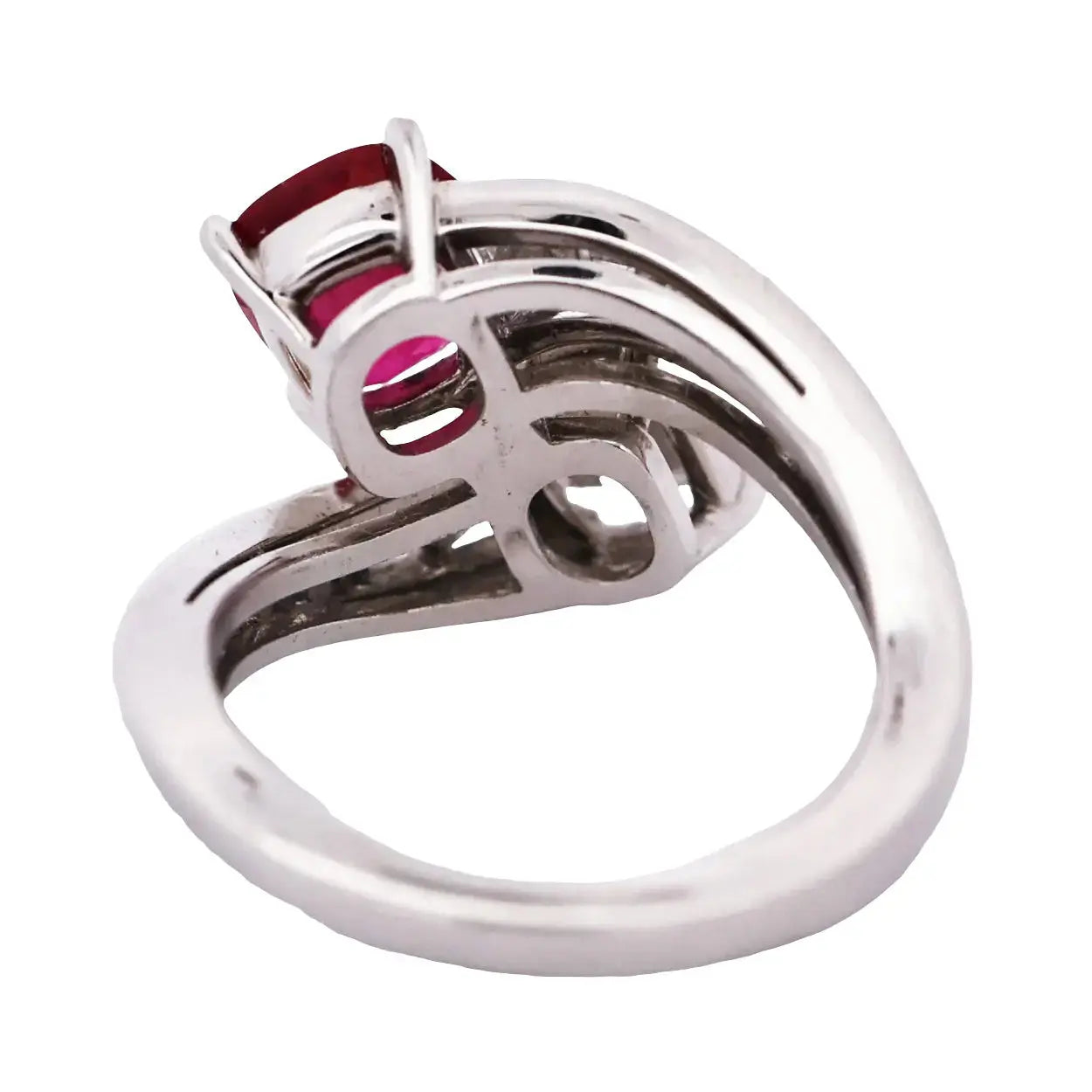 Burma no-heat Ruby Diamond Ring Lueur Jewelry