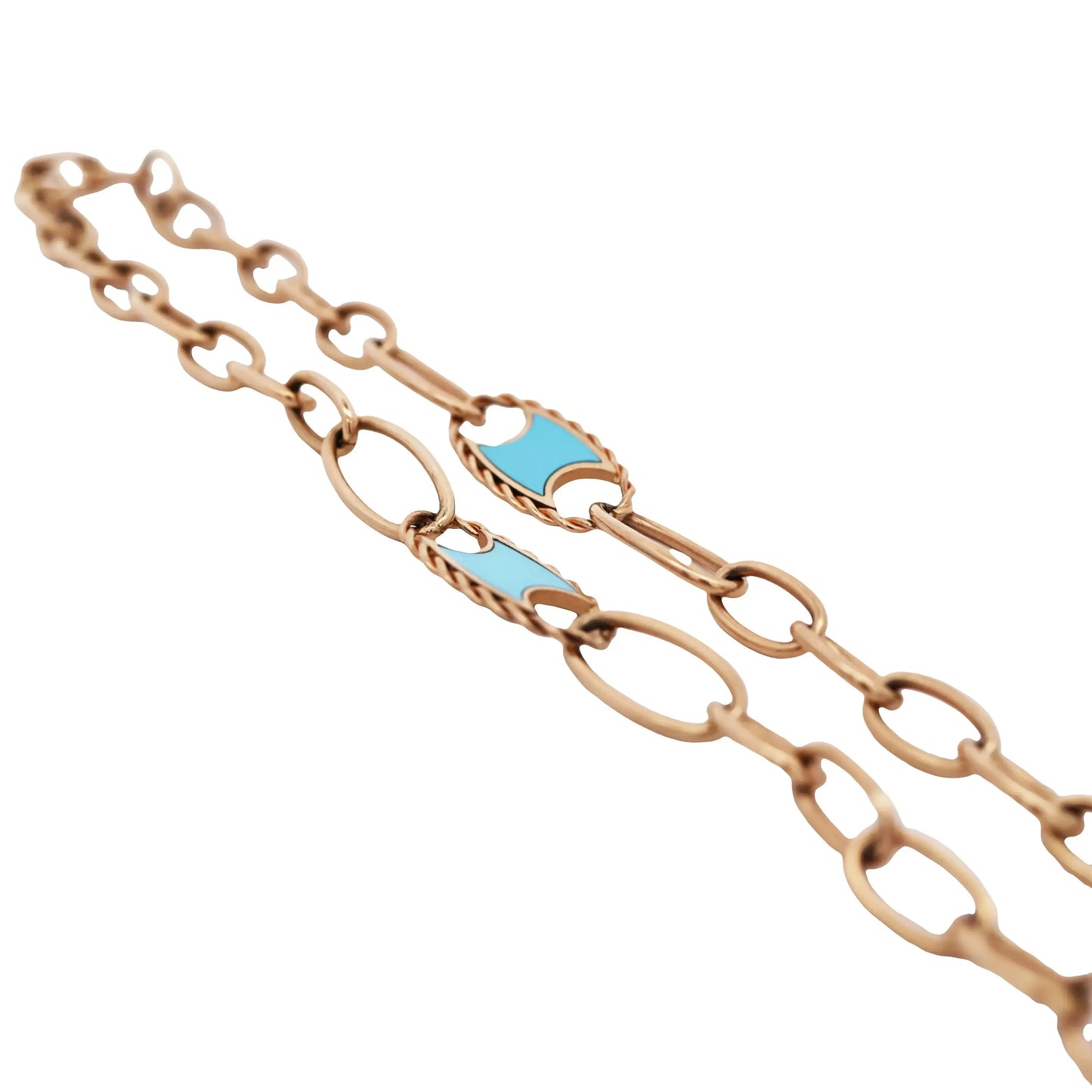 Tiffany, 14K Gold Turquoise Necklace Tiffany
