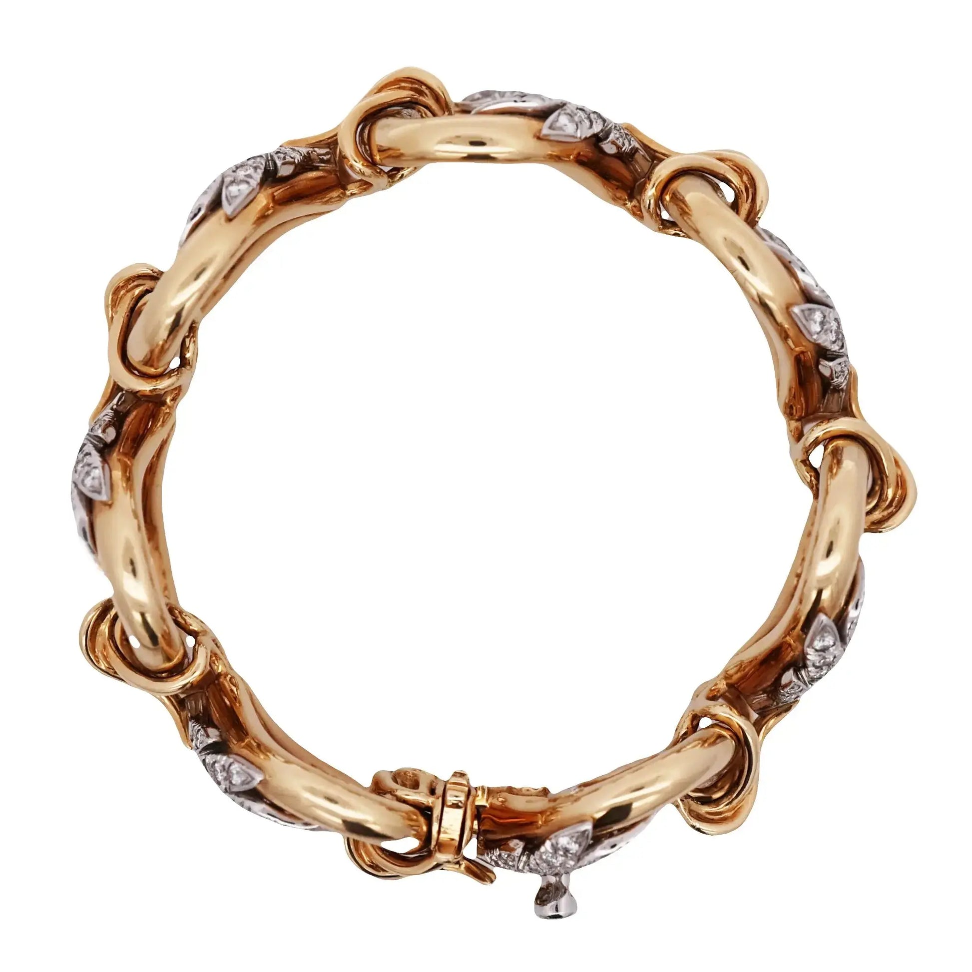 Tiffany Schlumberger, 18K Gold Diamond Bracelet Tiffany