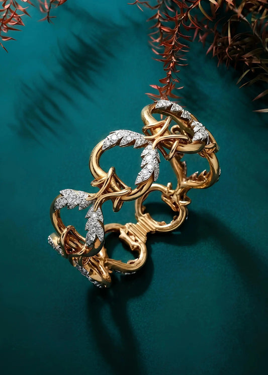 Tiffany Schlumberger, 18K Gold Diamond Bracelet Tiffany