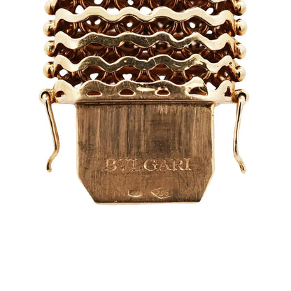 Bvlgari, 18K Gold Gemstone Diamond Bracelet Bvlgari