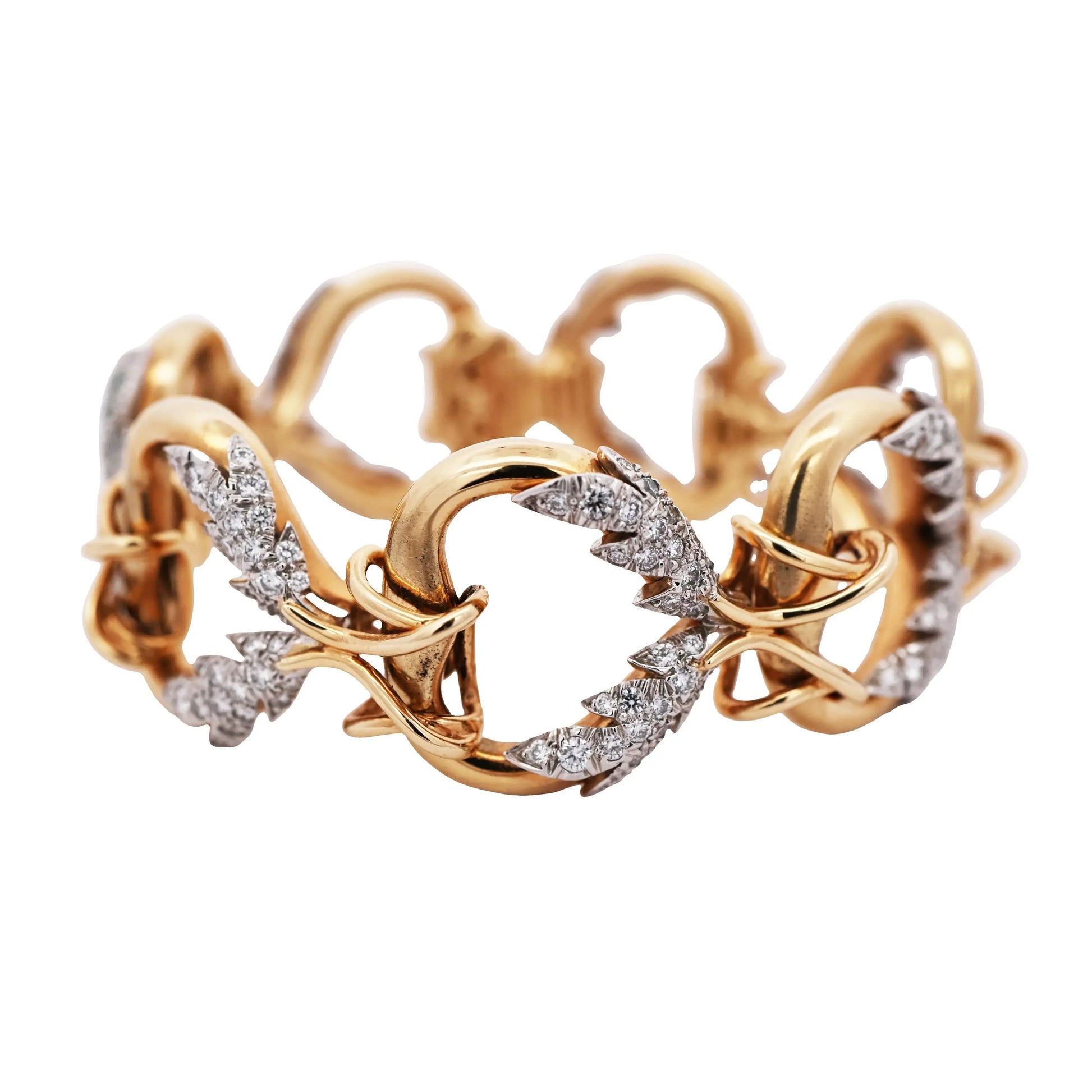 Tiffany Schlumberger, 18K Gold Diamond Bracelet