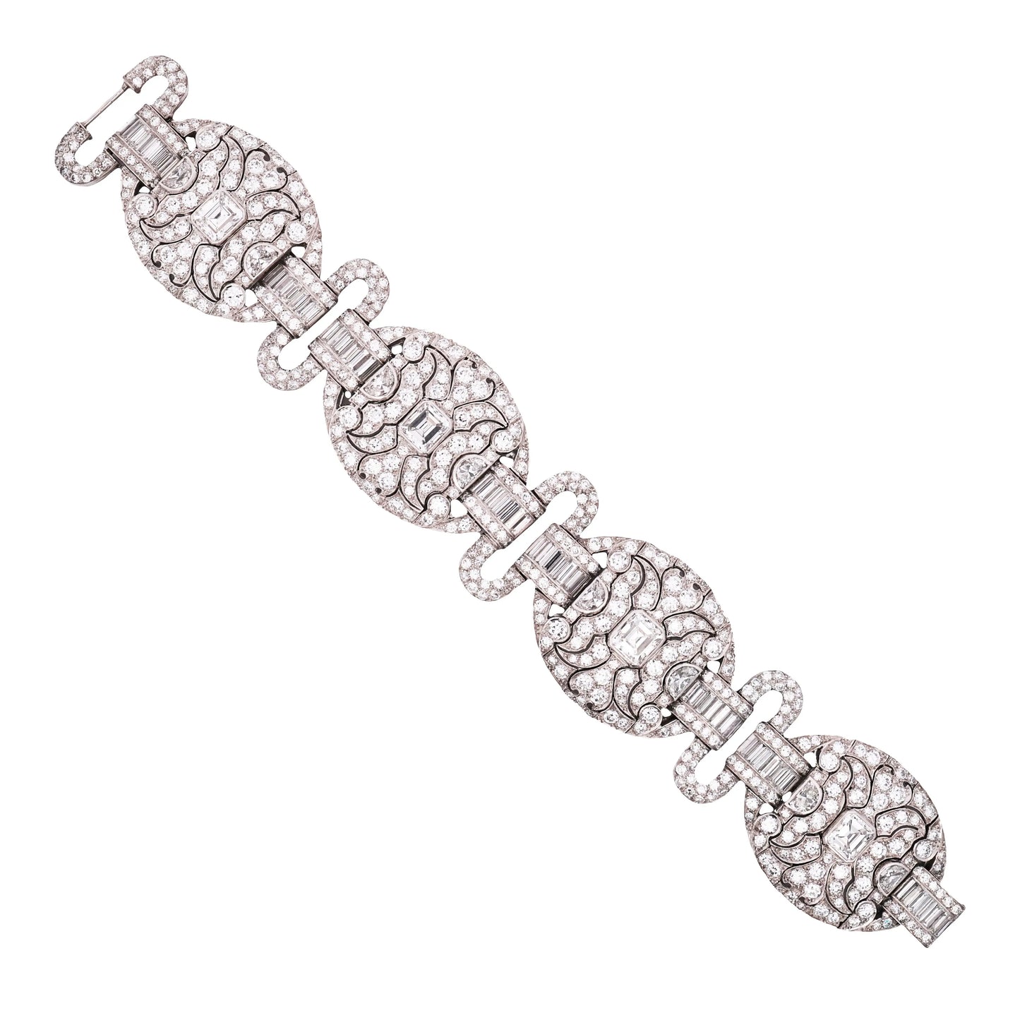 Platinum Diamond Bracelet Lueur Jewelry