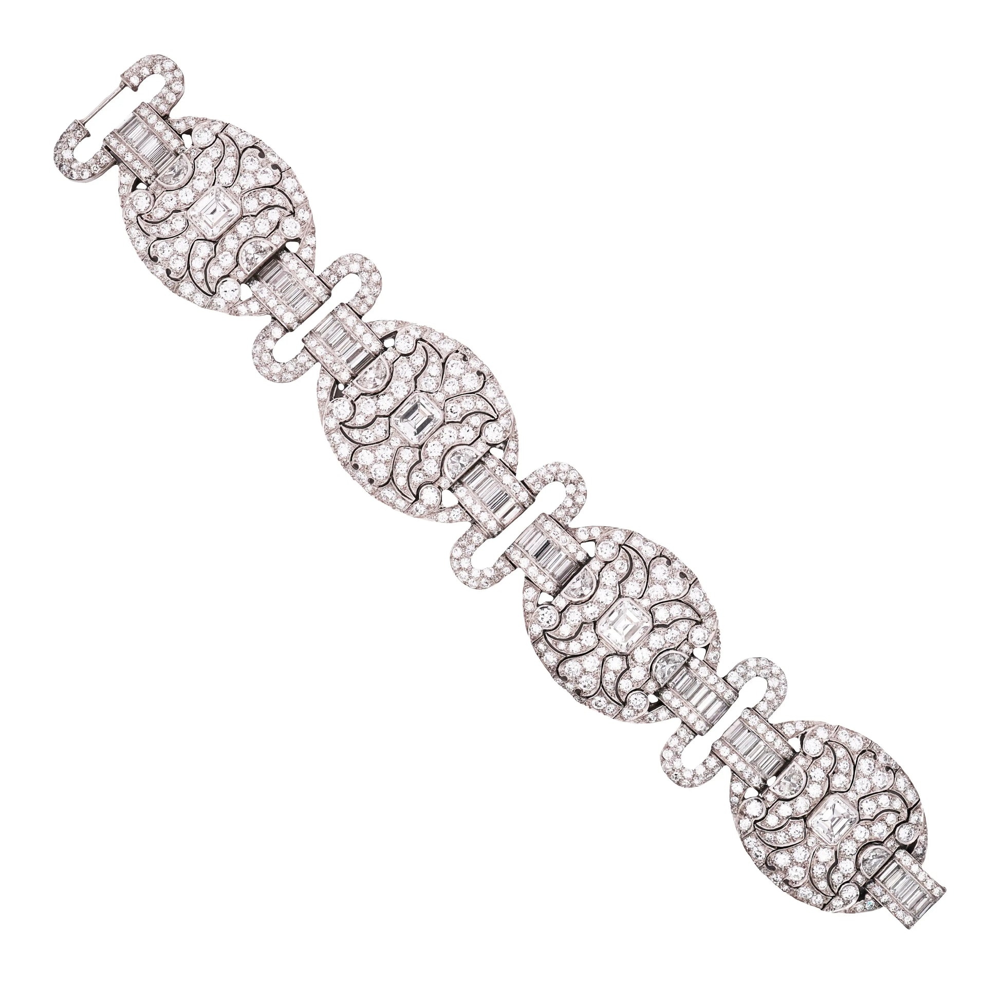 Platinum Diamond Bracelet Lueur Jewelry