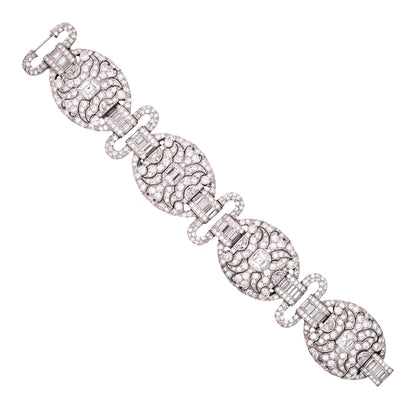 Platinum Diamond Bracelet Lueur Jewelry