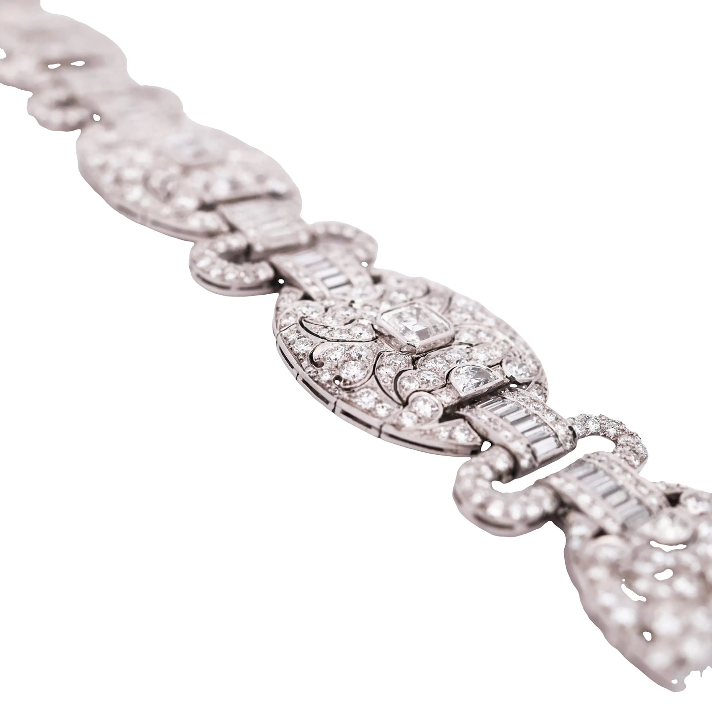 Platinum Diamond Bracelet Lueur Jewelry