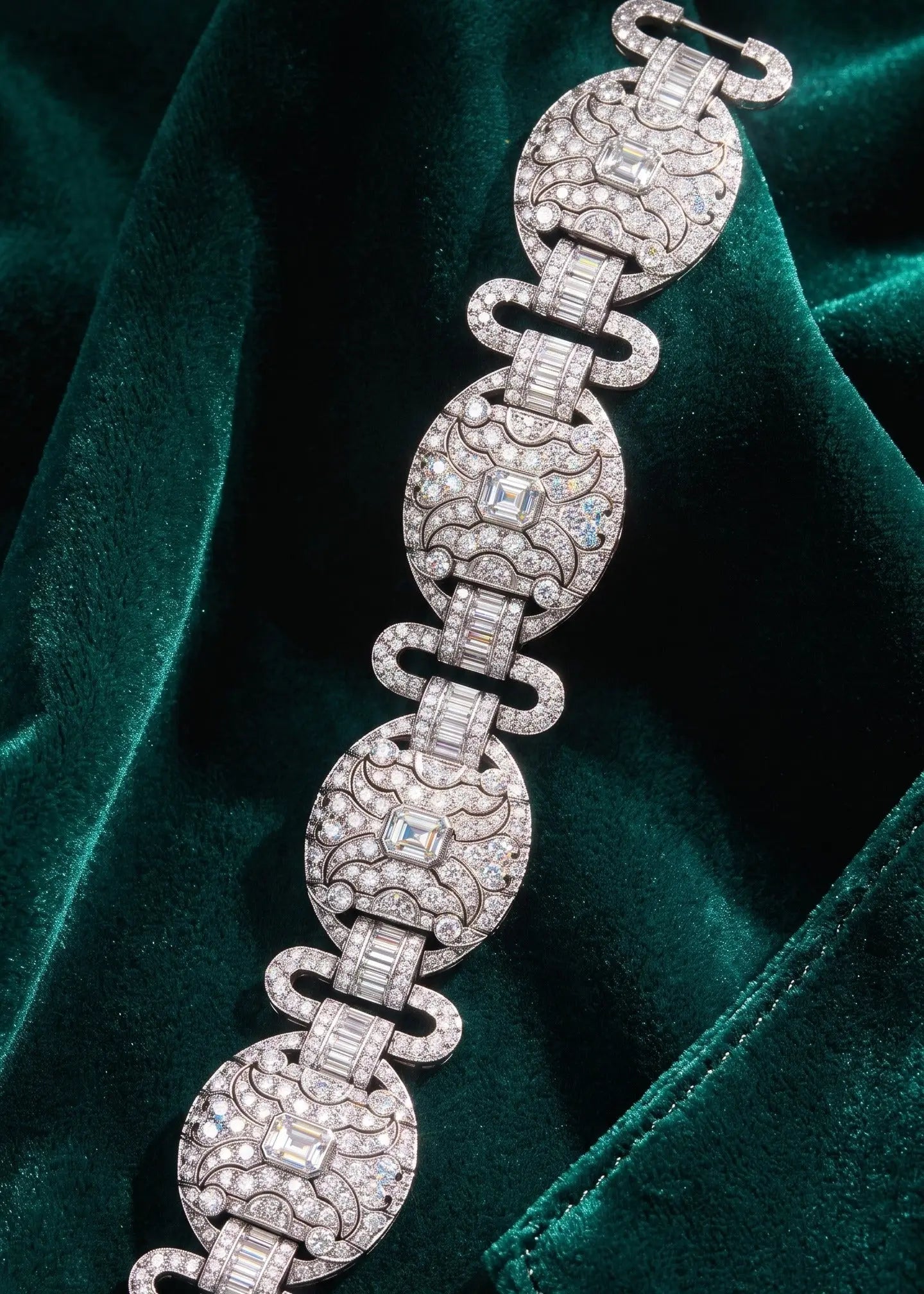 Platinum Diamond Bracelet Lueur Jewelry