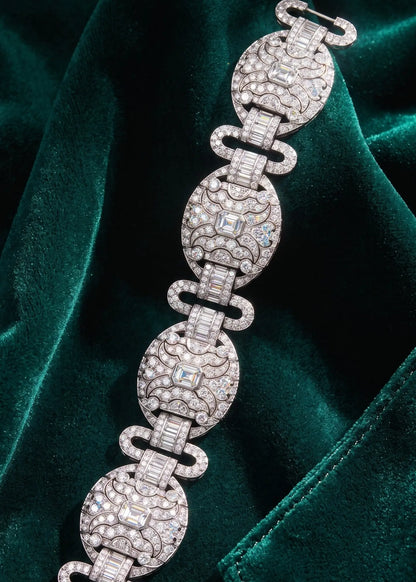 Platinum Diamond Bracelet Lueur Jewelry