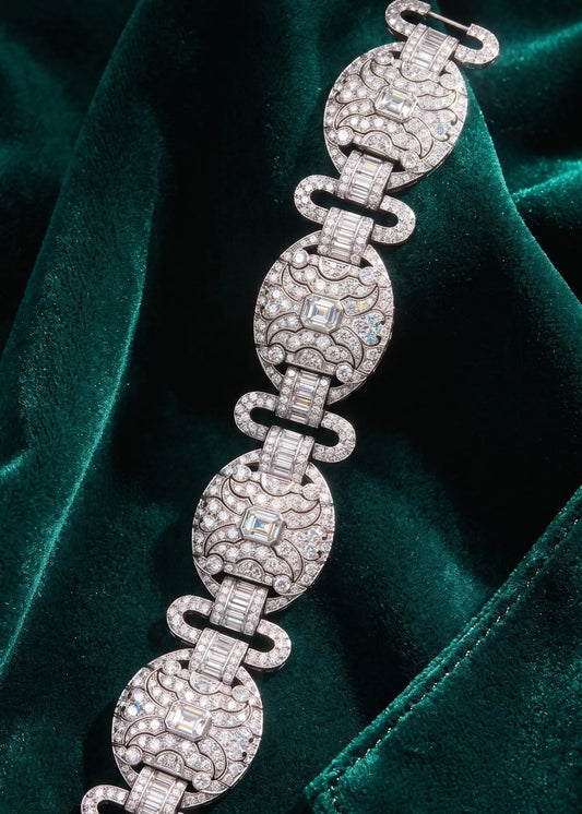 Platinum Diamond Bracelet Lueur Jewelry