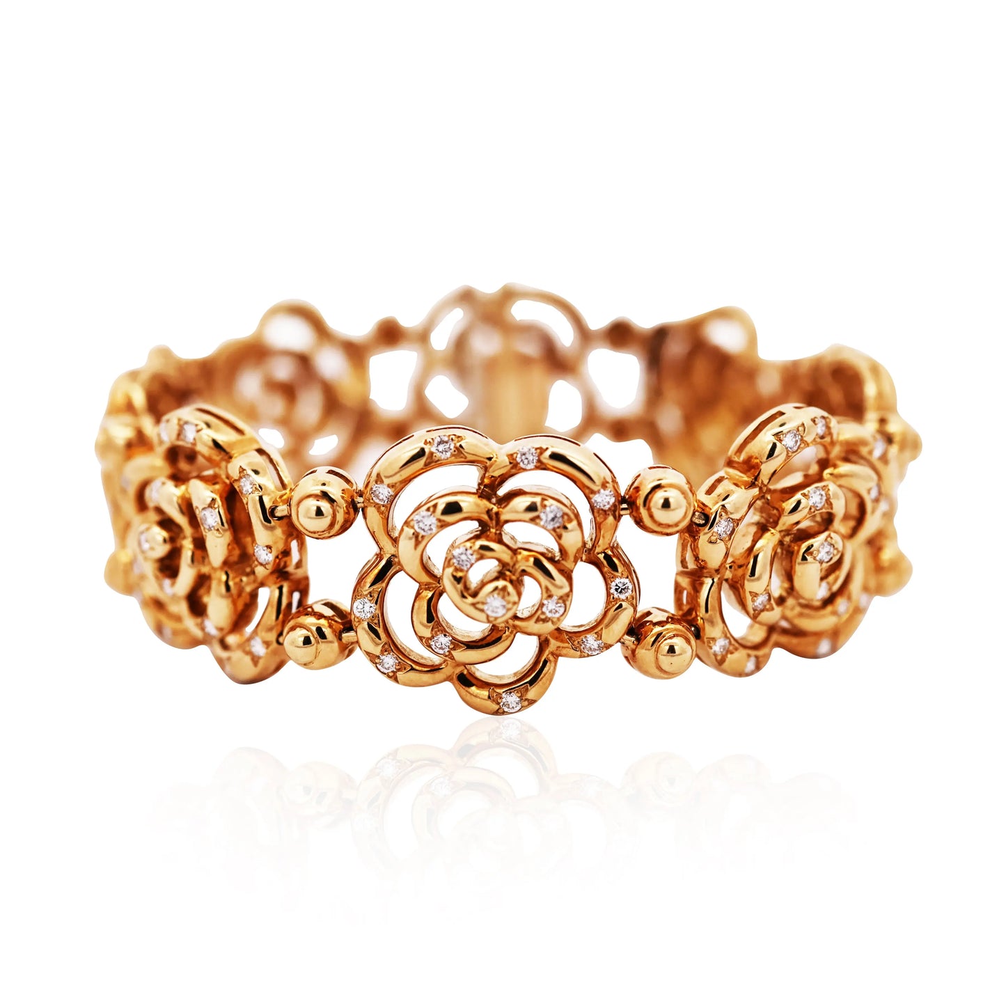 Van Cleef & Arpels, 18K Gold Diamond Bracelet VCA