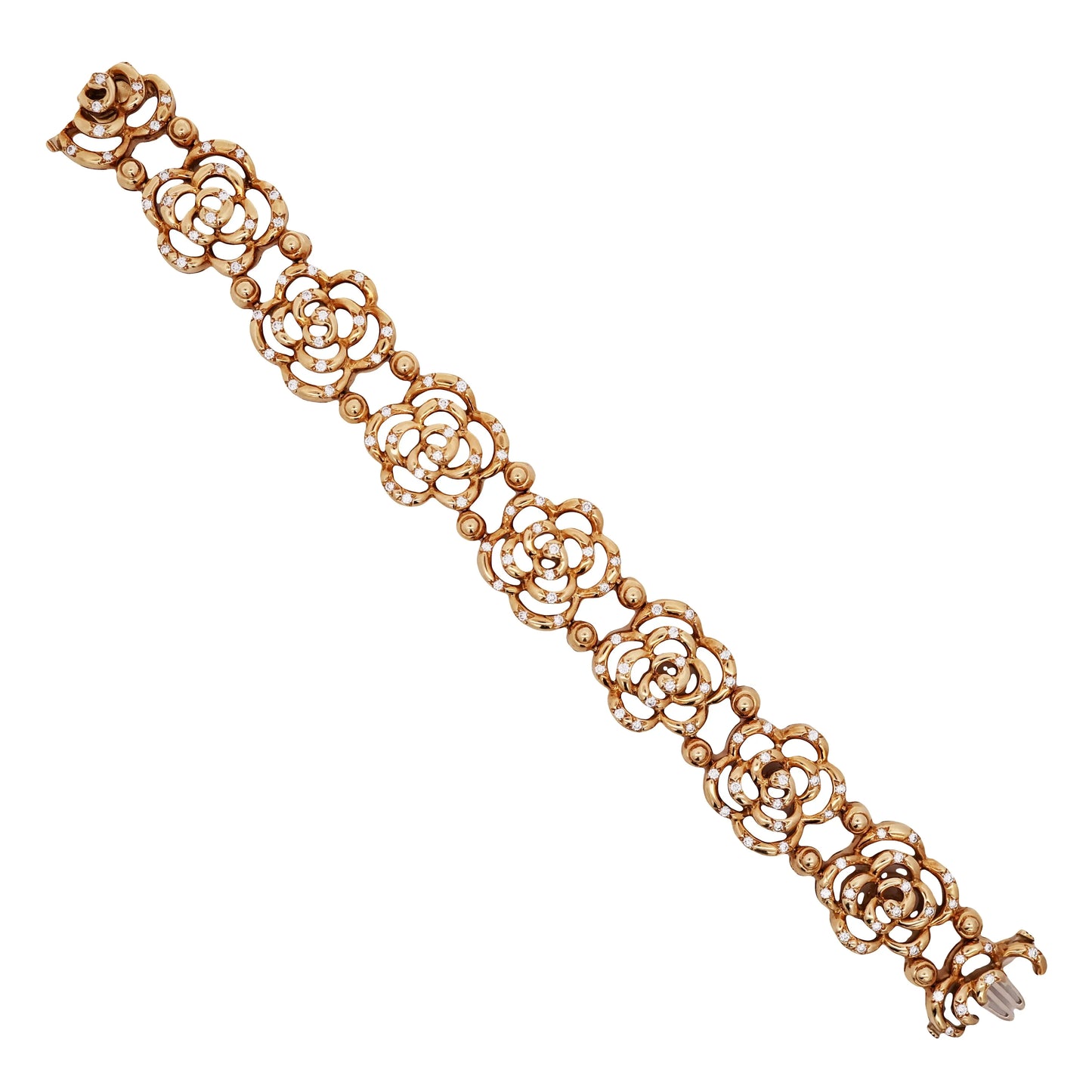 Van Cleef & Arpels, 18K Gold Diamond Bracelet VCA