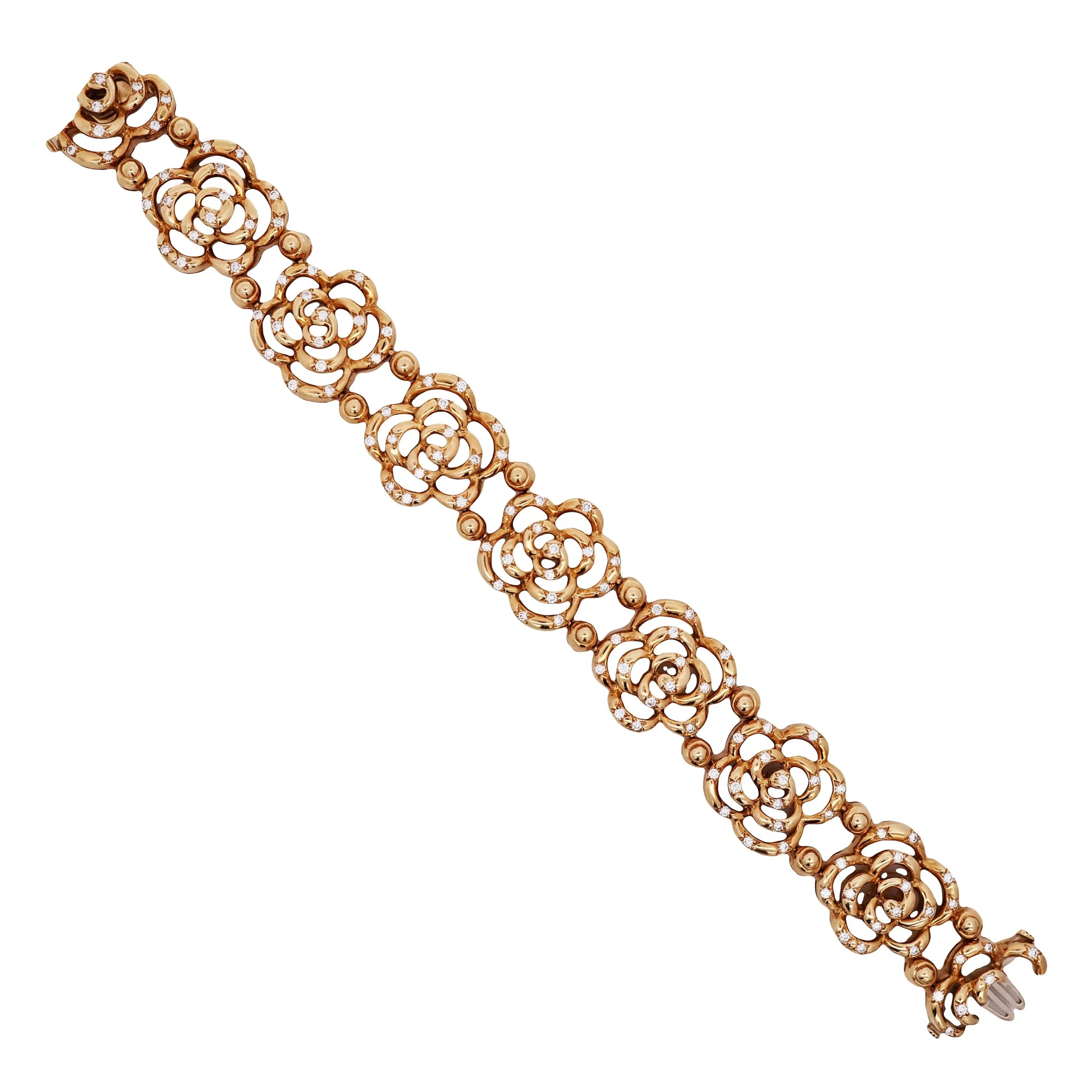 Van Cleef & Arpels, 18K Gold Diamond Bracelet VCA