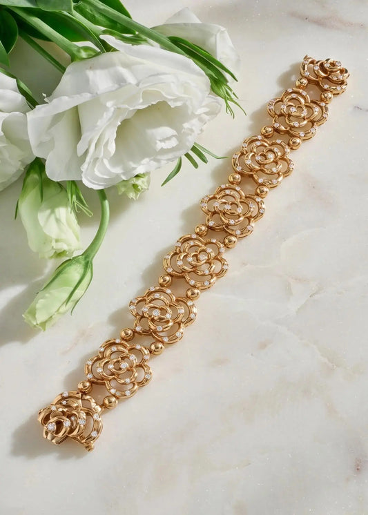 Van Cleef & Arpels, 18K Gold Diamond Bracelet