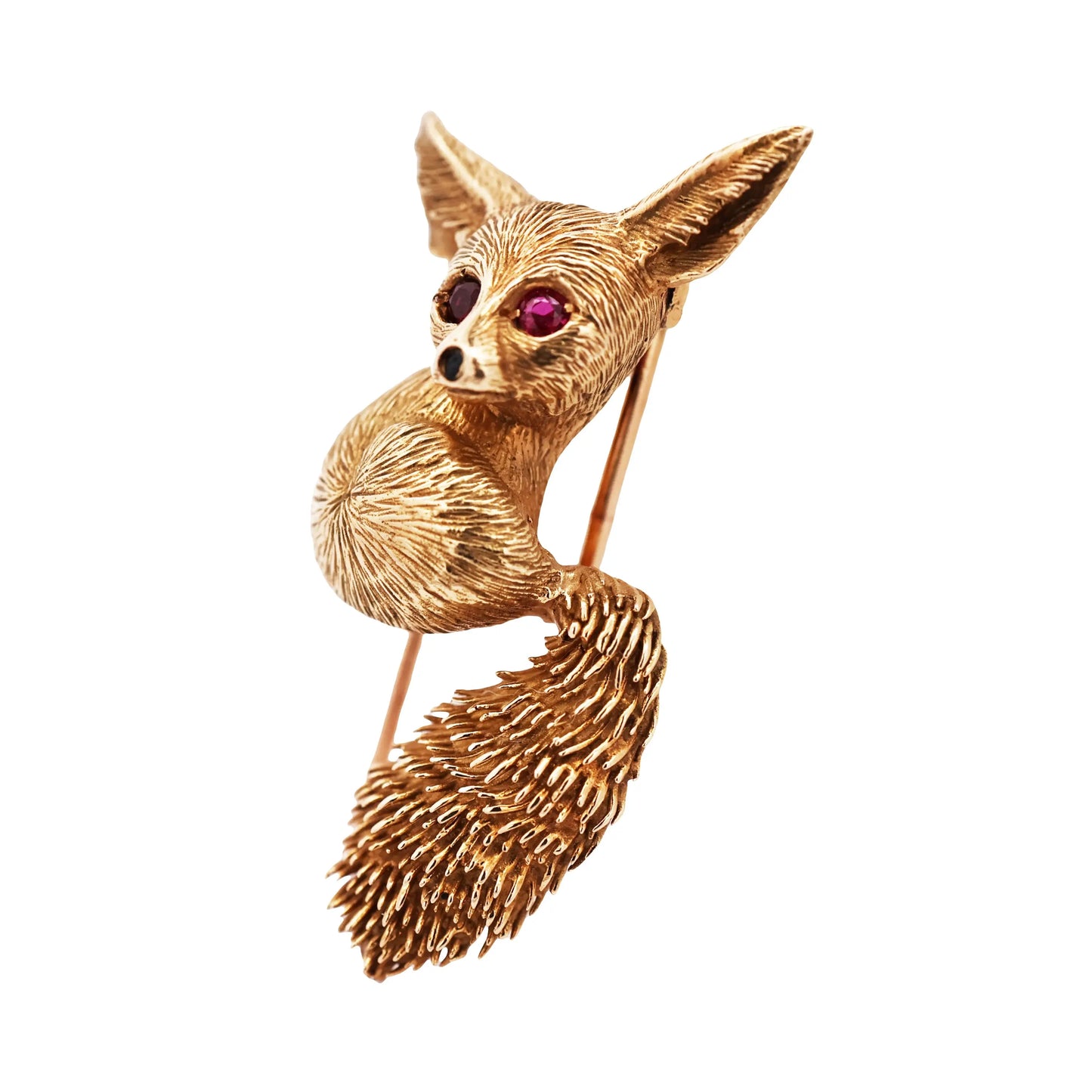Cartier, 18K Gold Fox Brooch Cartier