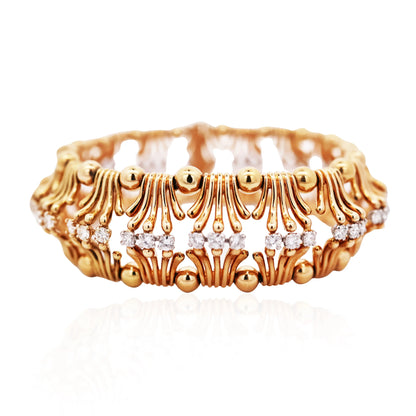 Tiffany Schlumberger, 18K Gold Diamond Bracelet Tiffany