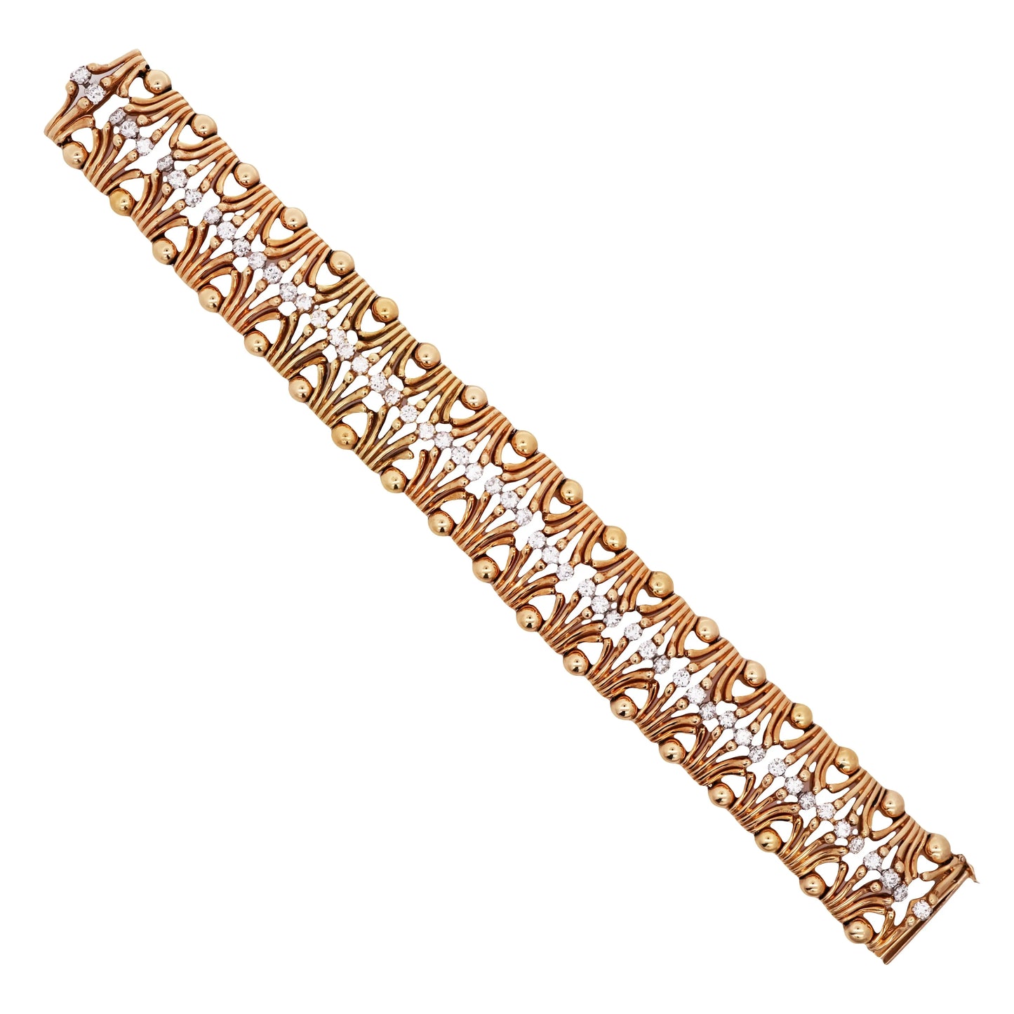 Tiffany Schlumberger, 18K Gold Diamond Bracelet Tiffany