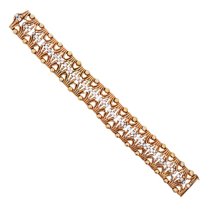Tiffany Schlumberger, 18K Gold Diamond Bracelet Tiffany